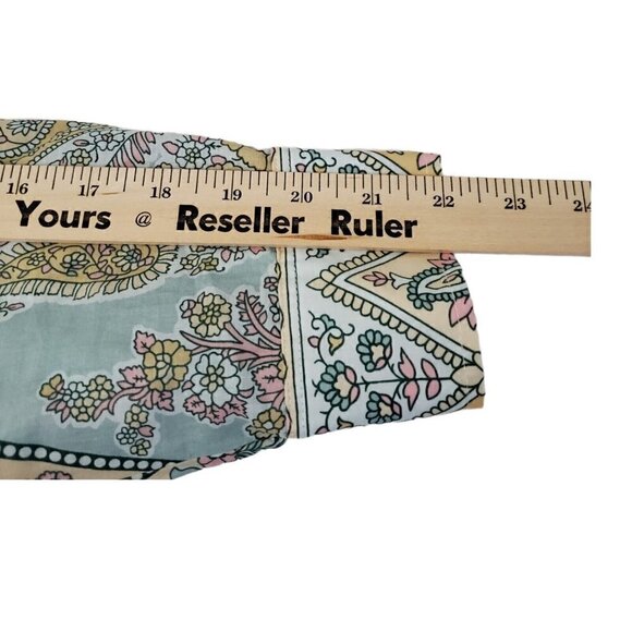 Soft Surroundings Blouse Petite Medium Long Sleeve Floral Paisley Tabitha Tunic - Picture 10 of 10